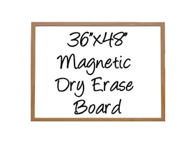 NEOPlex G2-3648W 36" X 48" Wood Framed Magnetic Dry Erase Board