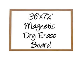 NEOPlex G2-3672W 36" X 72" Wood Framed Magnetic Dry Erase Board