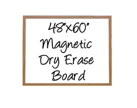 NEOPlex G2-4860W 48" X 60" Wood Framed Magnetic Dry Erase Board