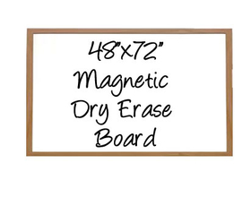 NEOPlex G2-4872W 48" X 72" Wood Framed Magnetic Dry Erase Board