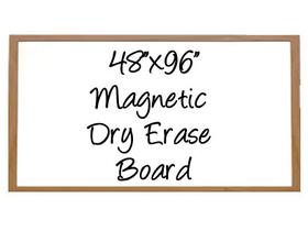 NEOPlex G2-4896W 48" X 96" Wood Framed Magnetic Dry Erase Board