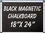 NEOPlex G6-1824 18" X 24" Aluminum Framed Magnetic Blackboard