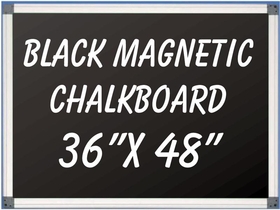 NEOPlex G6-3648 36" X 48" Aluminum Framed Magnetic Blackboard