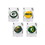 NEOPlex K41116 Green Bay Packers 4 Piece Collector'S Shot Glass Set