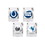 NEOPlex K41124 Indianapolis Colts 4 Piece Collector'S Shot Glass Set