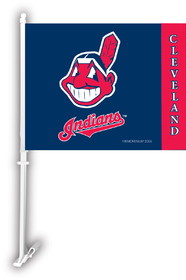 NEOPlex K68905 Cleveland Indians Double Sided Car Flag