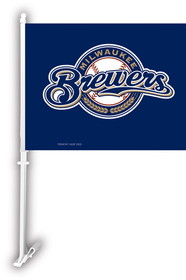 NEOPlex K68908 Milwaukee Brewers Double Sided Car Flag