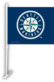 NEOPlex K68912 Seattle Mariners Double Sided Car Flag