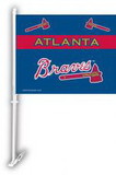 NEOPlex K68915 Atlanta Braves Double Sided Car Flag