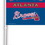 NEOPlex K68915 Atlanta Braves Double Sided Car Flag