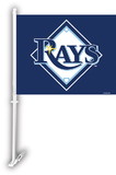 NEOPlex K68930 Tampa Bay Rays Double Sided Car Flag