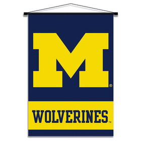 NEOPlex K87003= Michigan Wolverines Indoor Banner Scroll