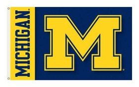 NEOPlex K92003 Michigan Wolverines 3'X 5'  Double Sided Flag