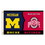 NEOPlex K95553 Michigan Wolverines/Ohio State House Divided 3'X 5' College Flag