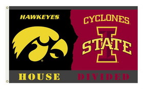 NEOPlex K95922 Iowa Hawkeyes/Iowa State House Divided 3'X 5' College Flag