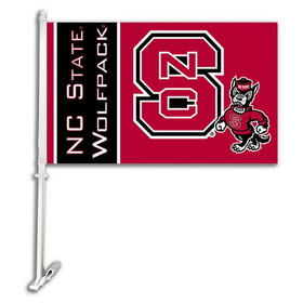 NEOPlex K97017 North Carolina State Wolfpack Double Sided Car Flag