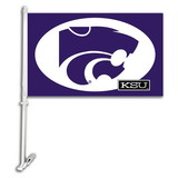 NEOPlex K97018 Kansas State Wildcats Double Sided Car Flag