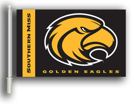 NEOPlex K97065 Southern Miss Golden Eagles Double Sided Car Flag