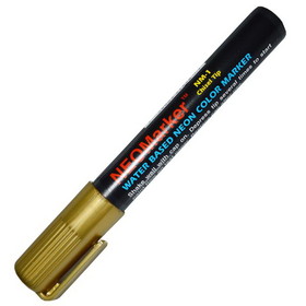 NEOPlex NM-1GD Gold Neon 1/4" Tip Waterproof Marker