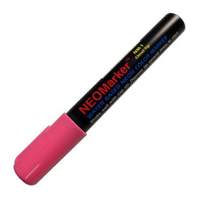 NEOPlex NM-1PK Pink Neon 1/4" Tip Waterproof Marker