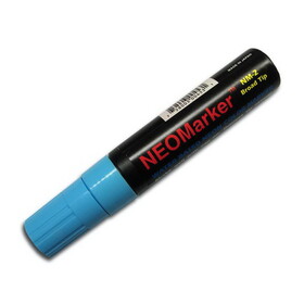 NEOPlex NM-2BL Blue Neon 1/2" Wide Tip Waterproof Marker