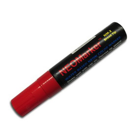 NEOPlex NM-2RD Red Neon 1/2" Wide Tip Waterproof Marker