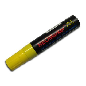 NEOPlex NM-2Y Yellow Neon 1/2" Wide Tip Waterproof Marker