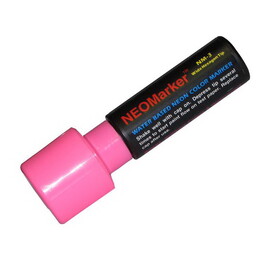 NEOPlex NM-3PK Pink Extra Wide 1 1/4" Tip Waterproof Markers