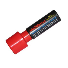 NEOPlex NM-3RD Red Extra Wide 1 1/4" Tip Waterproof Markers
