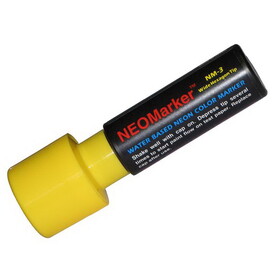 NEOPlex NM-3Y Yellow Extra Wide 1 1/4" Tip Waterproof Markers