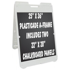 NEOPlex NSP-2228CBB 36" Plasticade A-Frame - Chalkboard