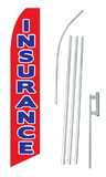 NEOPlex SW10004-4PL-SGS Insurance Red W/Blue Swooper Flag Kit
