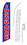 NEOPlex SW10005-4PL-SGS Insurance Blue W/Red Swooper Flag Kit