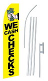 NEOPlex SW10017-4PL-SGS We Cash Checks Yellow Swooper Flag Kit