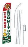 NEOPlex SW10021-4PL-SGS Tacos & Burritos Swooper Flag Kit