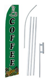 NEOPlex SW10025-4PL-SGS Coffee Swooper Flag Kit