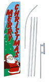 NEOPlex SW10028_4PL_SGS Merry Christmas Santa Swooper Flag Kit