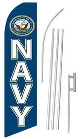 NEOPlex SW10033_4PL_SGS Navy Swooper Flag Kit