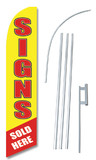 NEOPlex SW10041-4DLX-SGS Signs Sold Here Windless Swooper Flag Kit
