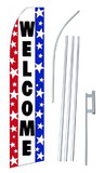 NEOPlex SW10126-4PL-SGS Welcome Red White Blue Swooper Flag Kit