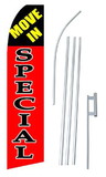 NEOPlex SW10128-4PL-SGS Move In Special Red Swooper Flag Kit