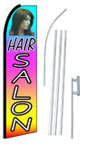 NEOPlex SW10136-4PL-SGS Hair Salon Multi Color Swooper Flag Kit