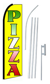 NEOPlex SW10164-4PL-SGS Pizza Yellow Swooper Flag Kit
