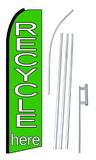 NEOPlex SW10165-4PL-SGS Recycle Here Swooper Flag Kit