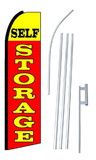 NEOPlex SW10168-4PL-SGS Self Storage Red Swooper Flag Kit