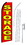 NEOPlex SW10171-4PL-SGS Storage Red & Yellow Swooper Flag Kit
