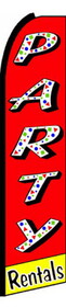 NEOPlex SW10231 PARTY RENTALS 38" x 138" SWOOPER FLAG