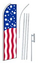 NEOPlex SW10237-4PL-SGS Usa Stars & Stripes Swooper Flag Kit