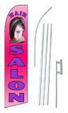 NEOPlex SW10245-4PL-SGS Hair Salon Pink Swooper Flag Kit