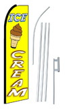 NEOPlex SW10284-4PL-SGS Ice Cream Yellow Swooper Flag Kit